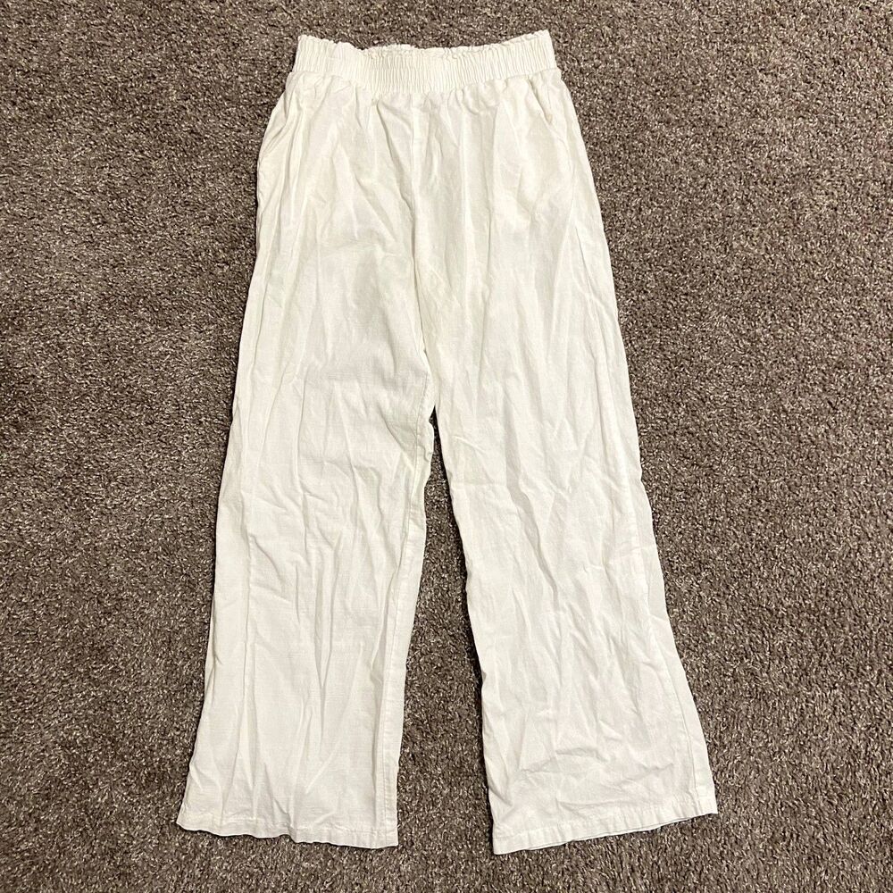 Princess Polly Louis Linen Blend Flowy Pants